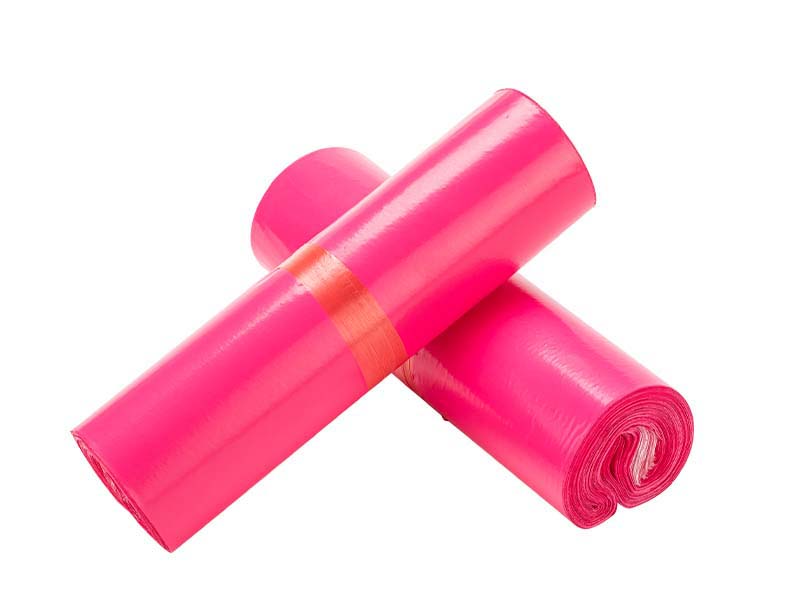 惠水玫红色快递袋-02